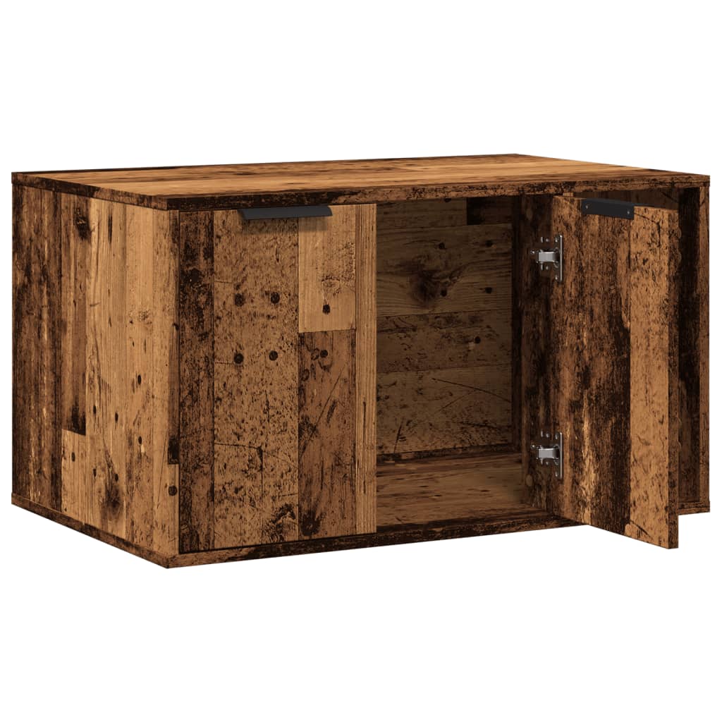 Katzenklo Altholz-Optik 80x50x45 cm Holzwerkstoff