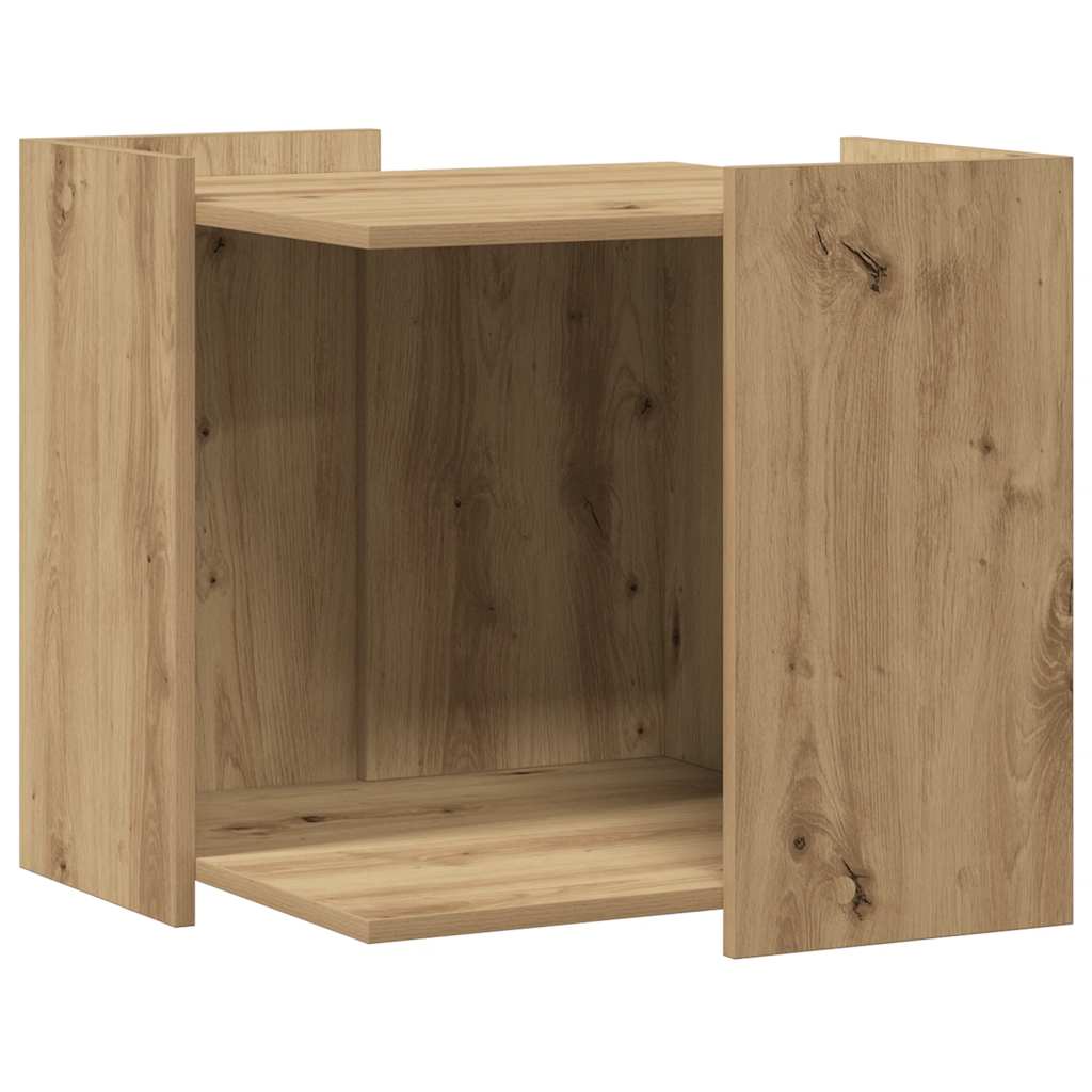 Katzenklo Artisan-Eiche 53x53x51 cm Holzwerkstoff