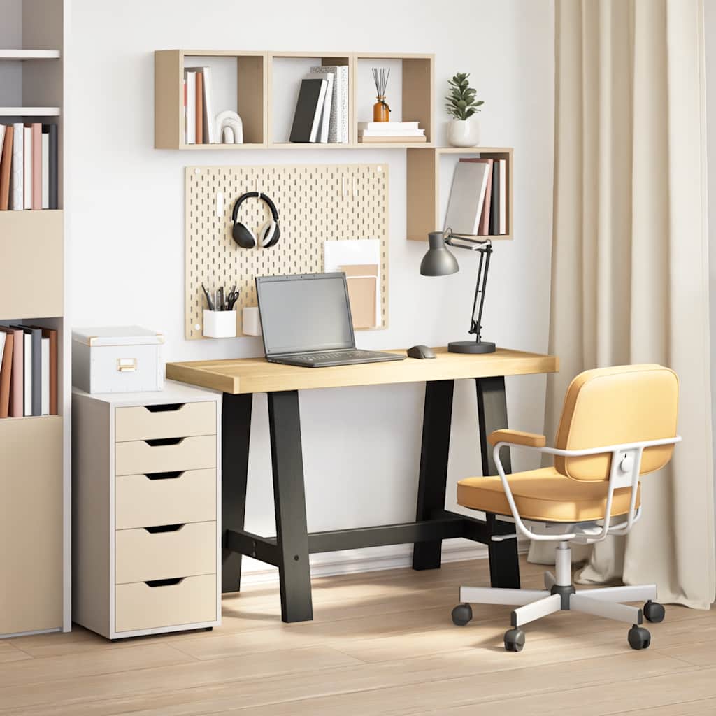 Desk NOAIN A-Legs 120x50x75 cm Solid Pine