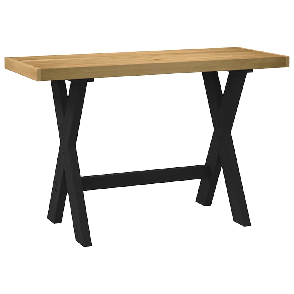 NOAIN Desk X-shaped Legs 120x50x75 cm Solid Pine