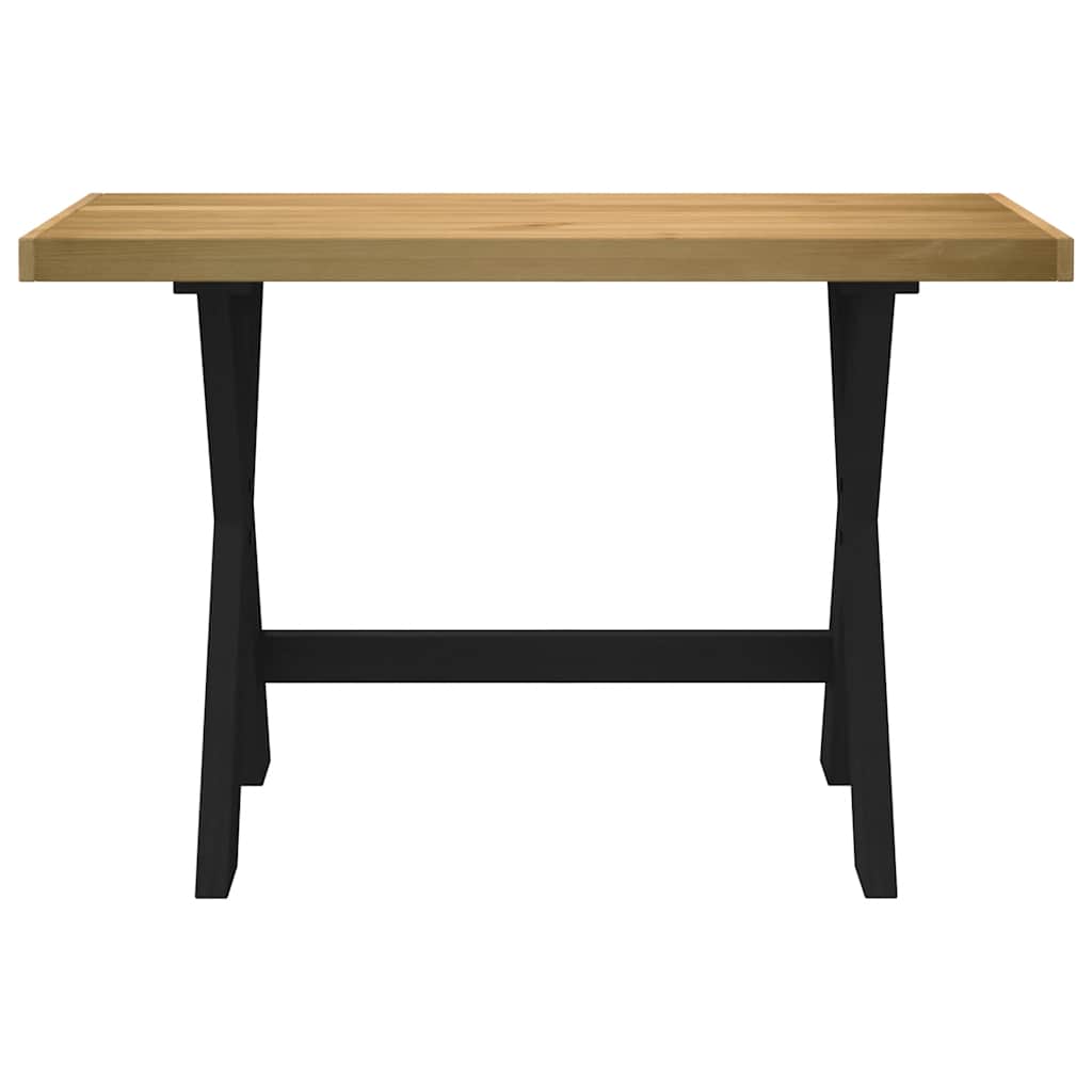 NOAIN Desk X-shaped Legs 120x50x75 cm Solid Pine