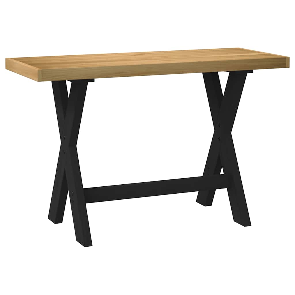 NOAIN Desk X-shaped Legs 120x50x75 cm Solid Pine