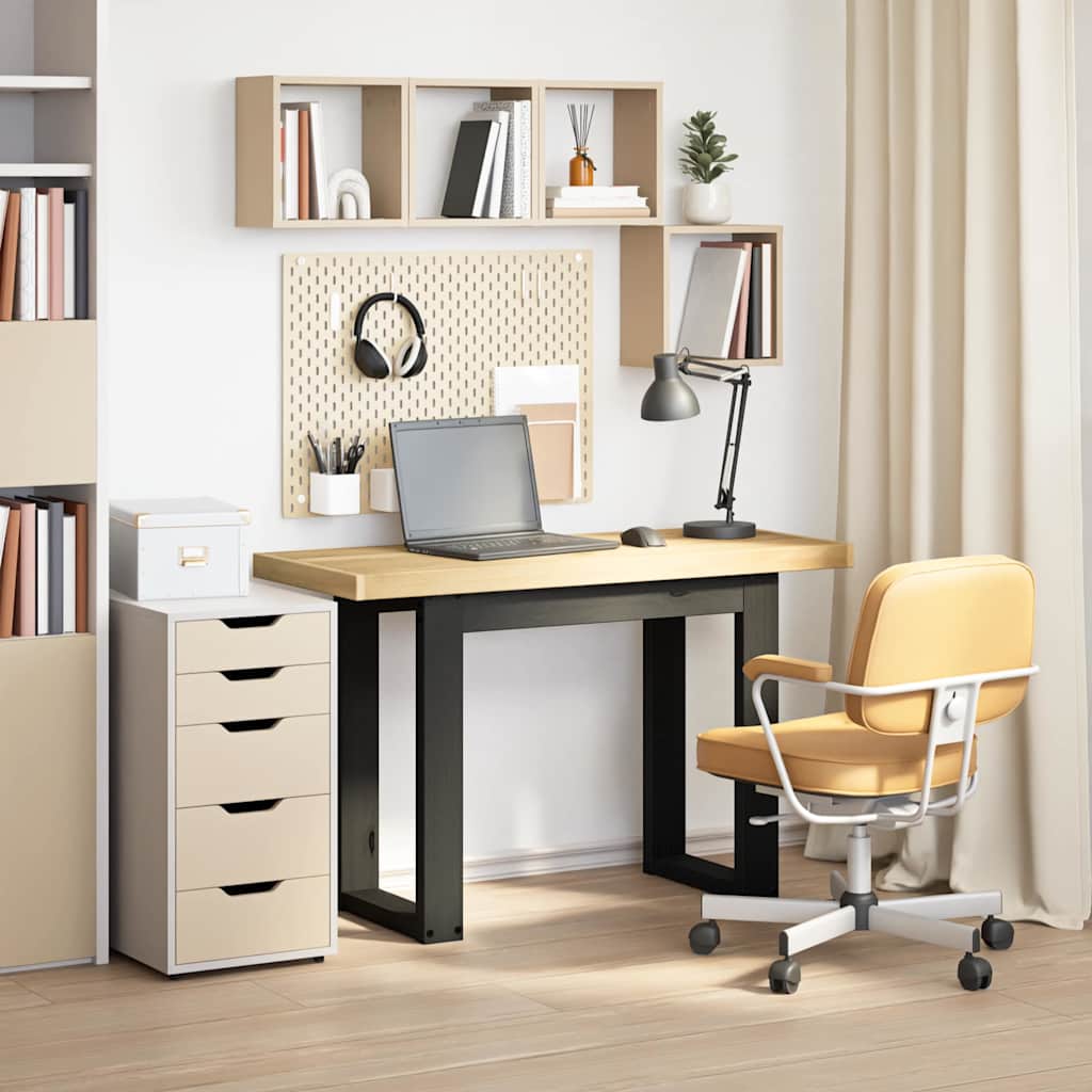 Desk NOAIN U-Shaped Legs 120x50x75 cm Solid Pine