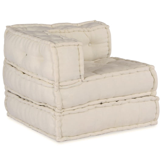Modulares Sofa 3 pcs Creme Stoff