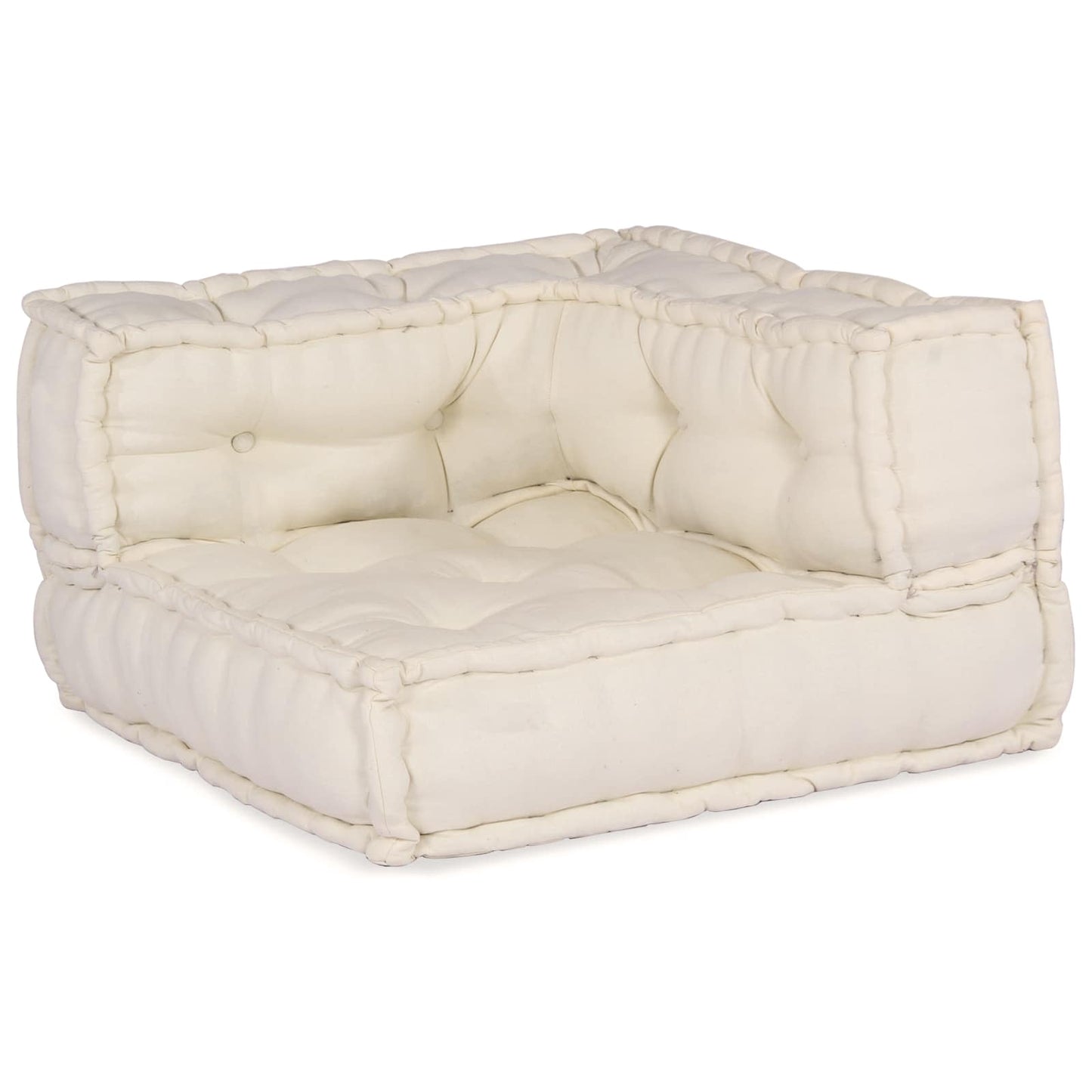 Modular Sofa 4 pcs Cream Fabric