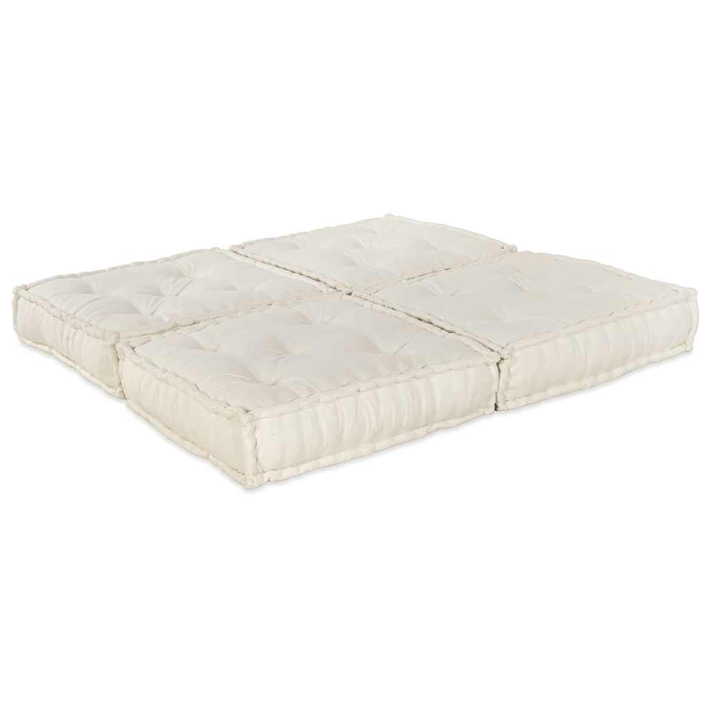 Modulares Sofa 2 pcs Creme 140 x 70 x 36 cm Stoff