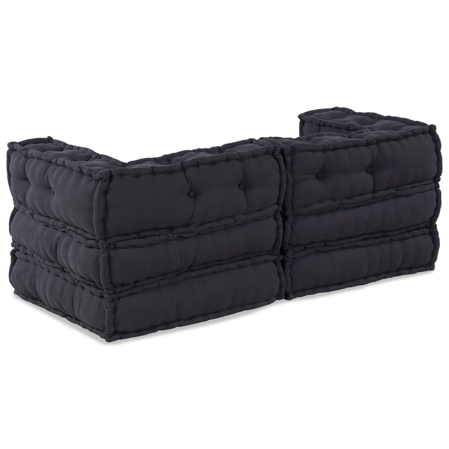Canapé modulable 2 pcs Anthracite 140 x 70 x 56 cm Tissu