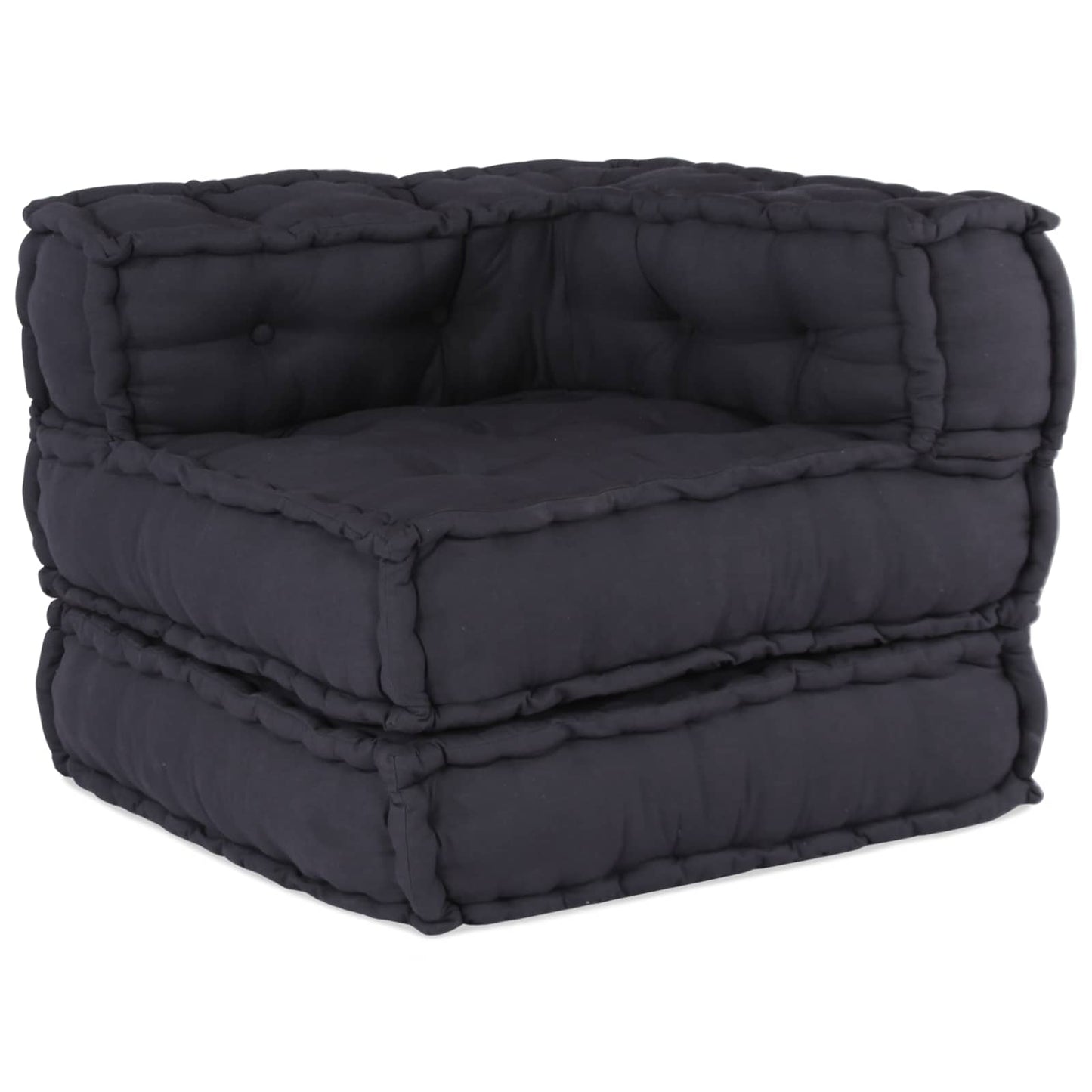 Canapé modulable 3 pcs Tissu Anthracite