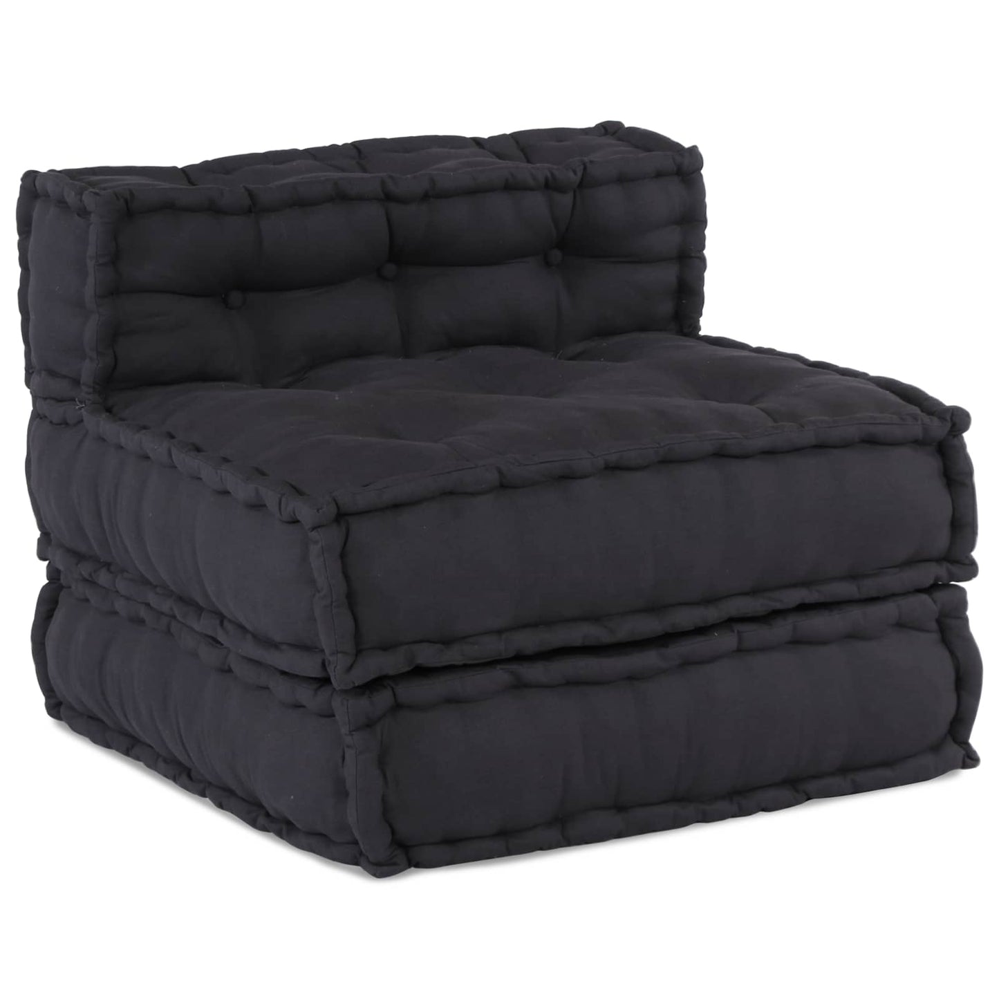 Canapé modulable 3 pcs Tissu Anthracite