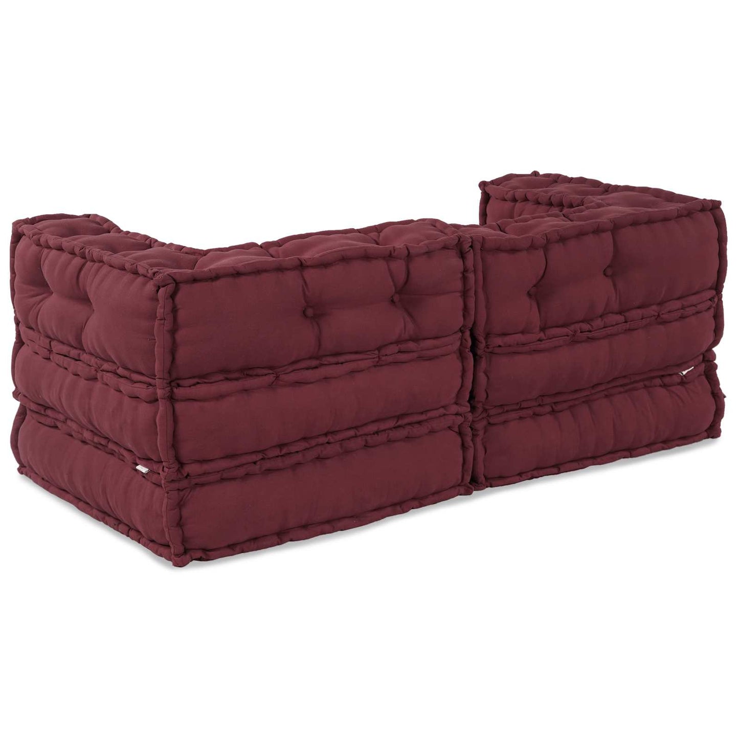 Modular Sofa 2 pcs Chestnut Brown 140 x 70 x 56 cm Fabric