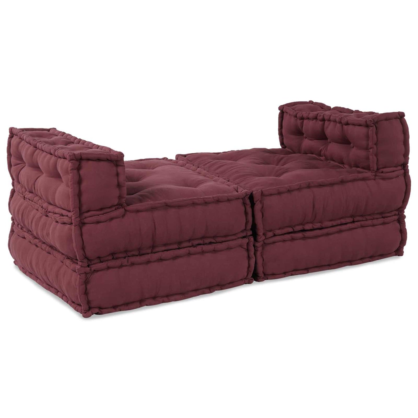 Modulares Sofa 4 pcs Kastanienbraun Stoff