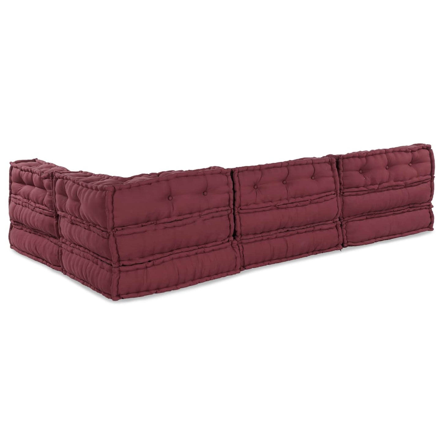 Modulares Sofa 4 pcs Kastanienbraun Stoff