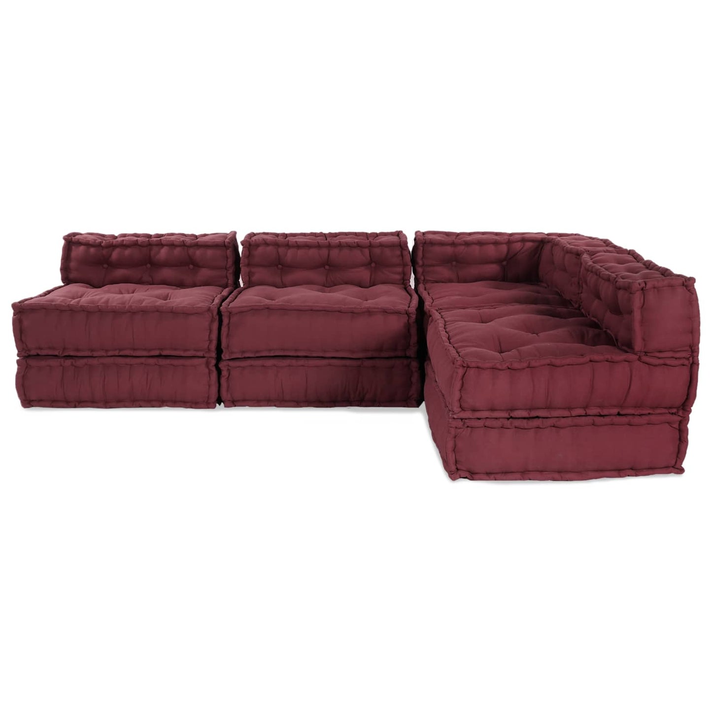 Modulares Sofa 4 pcs Kastanienbraun Stoff
