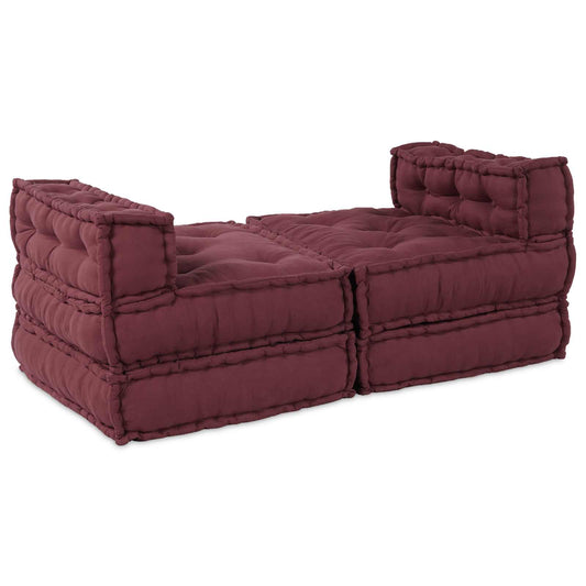 Modulares Sofa 4 pcs Kastanienbraun Stoff