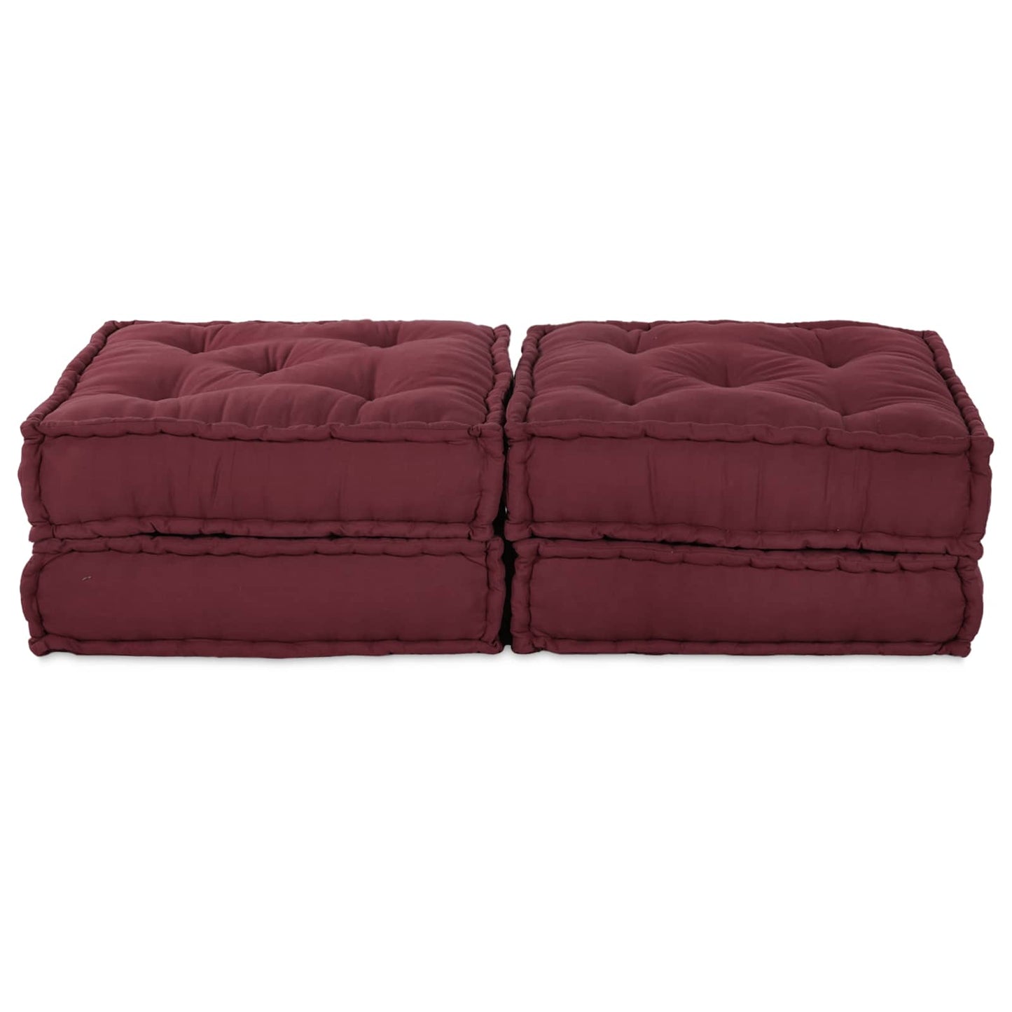 Modulares Sofa 2 pcs Kastanienbraun 140 x 70 x 36 cm Stoff