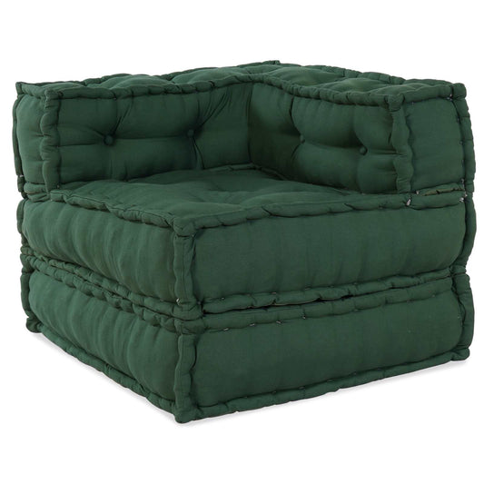 Modulares Sofa 2 pcs Grün 140 x 70 x 56 cm Stoff