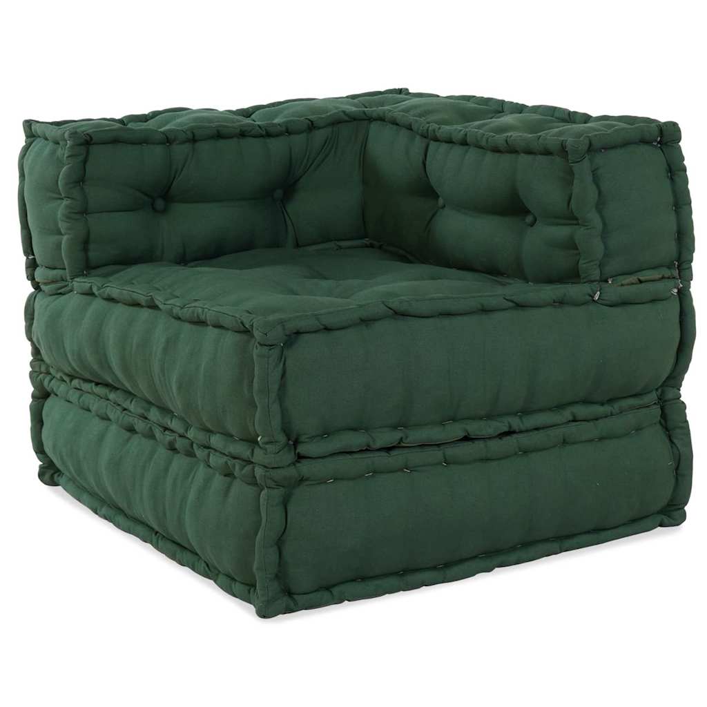 Modular Sofa 3 pc Green Fabric