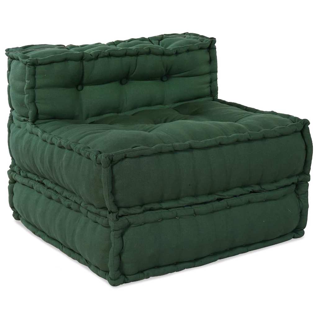 Modular Sofa 3 pc Green Fabric