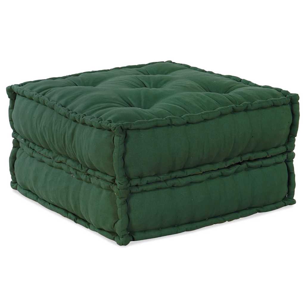 Modular Sofa 4 pcs Green Fabric