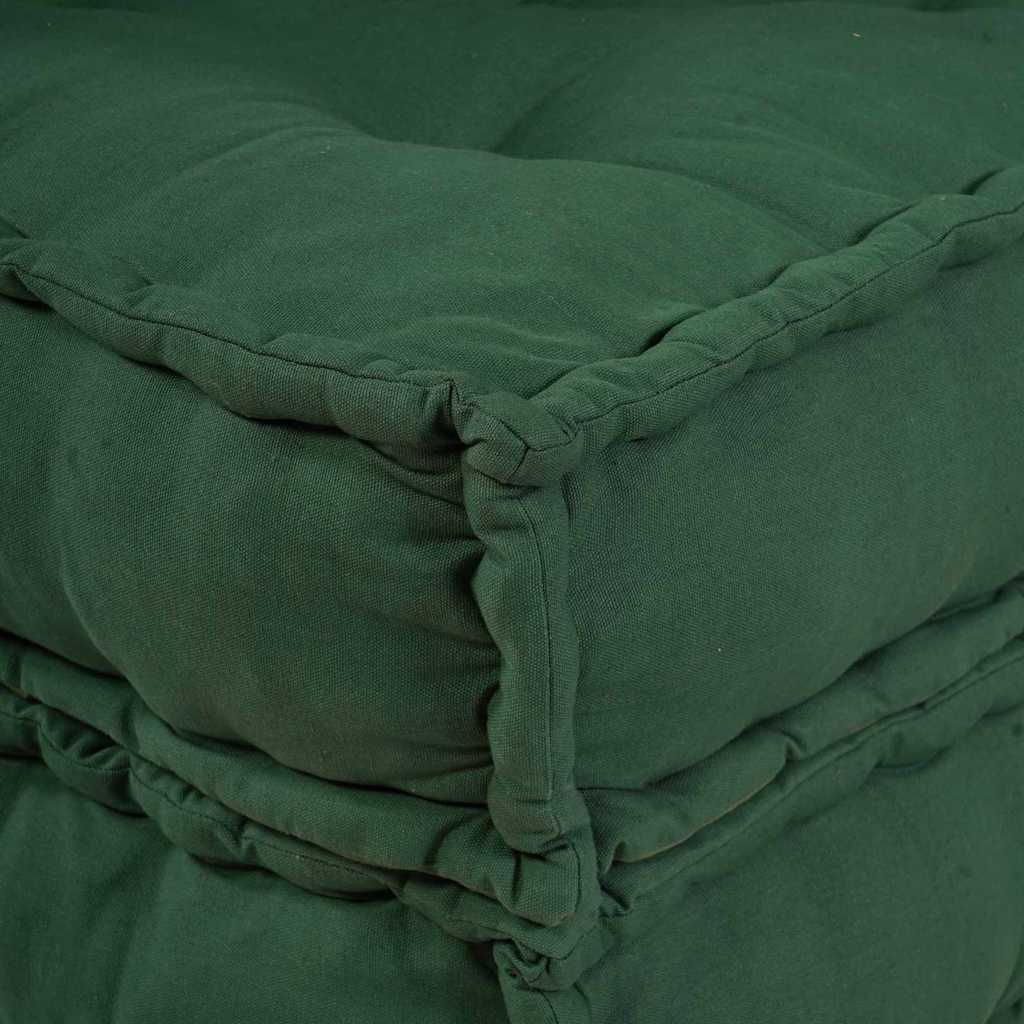 Canapé modulaire 2 pcs Vert 140 x 70 x 36 cm Tissu