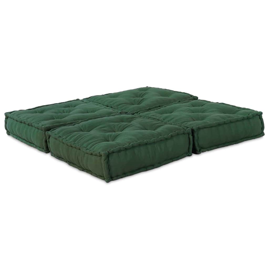 Canapé modulaire 2 pcs Vert 140 x 70 x 36 cm Tissu