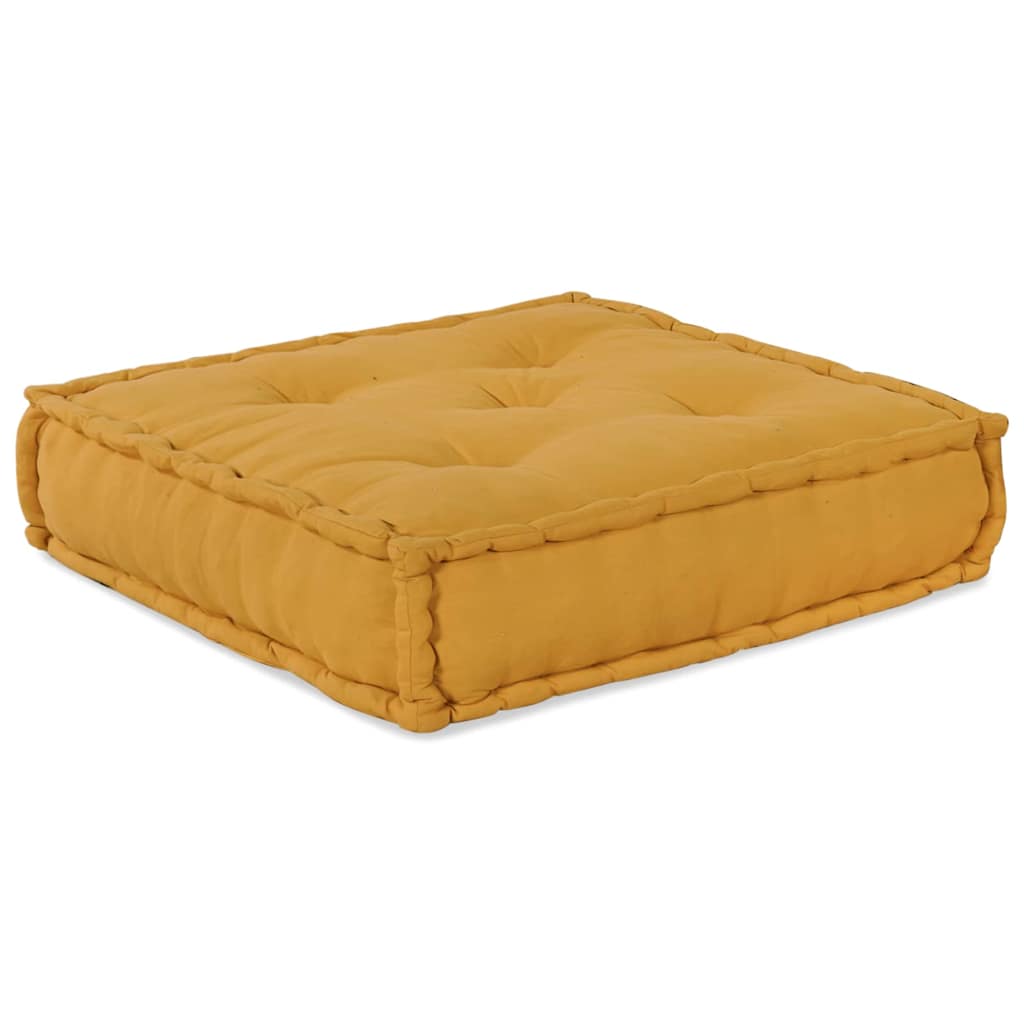 Modular Sofa 4 pcs Yellow Fabric