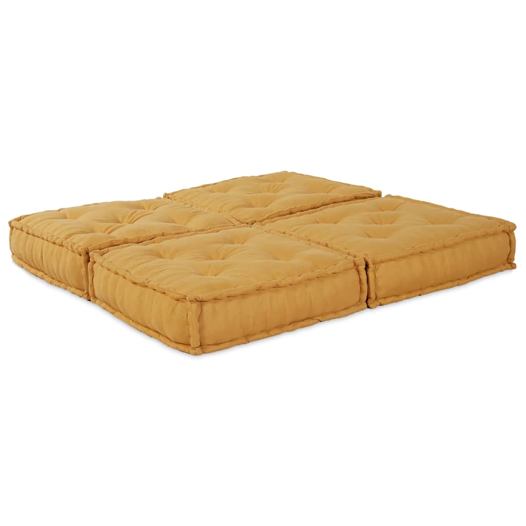 Modulares Sofa 2 pcs Gelb 140 x 70 x 36 cm Stoff