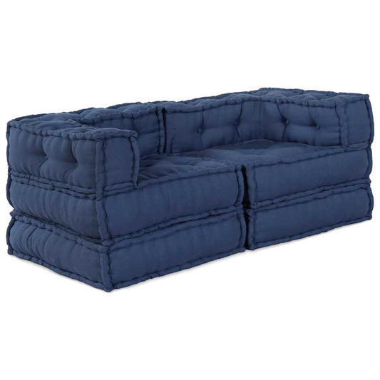 Modulares Sofa 2 pcs Indigo 140 x 70 x 56 cm Stoff