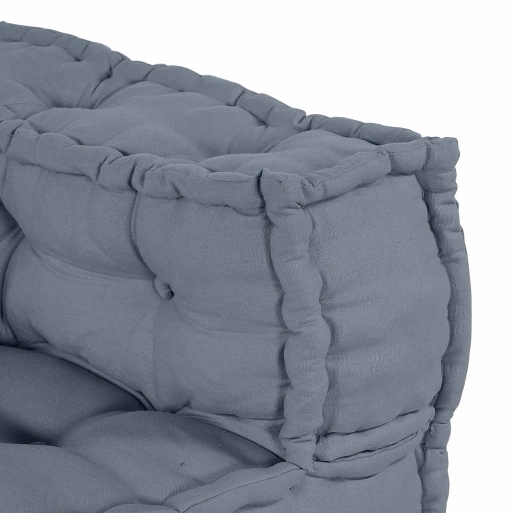 Canapé modulable 2 pièces gris 140 x 70 x 56 cm Tissu