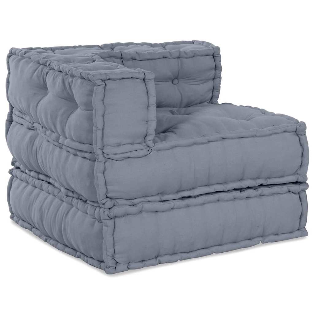 Modulares Sofa 3 pcs Grau Stoff