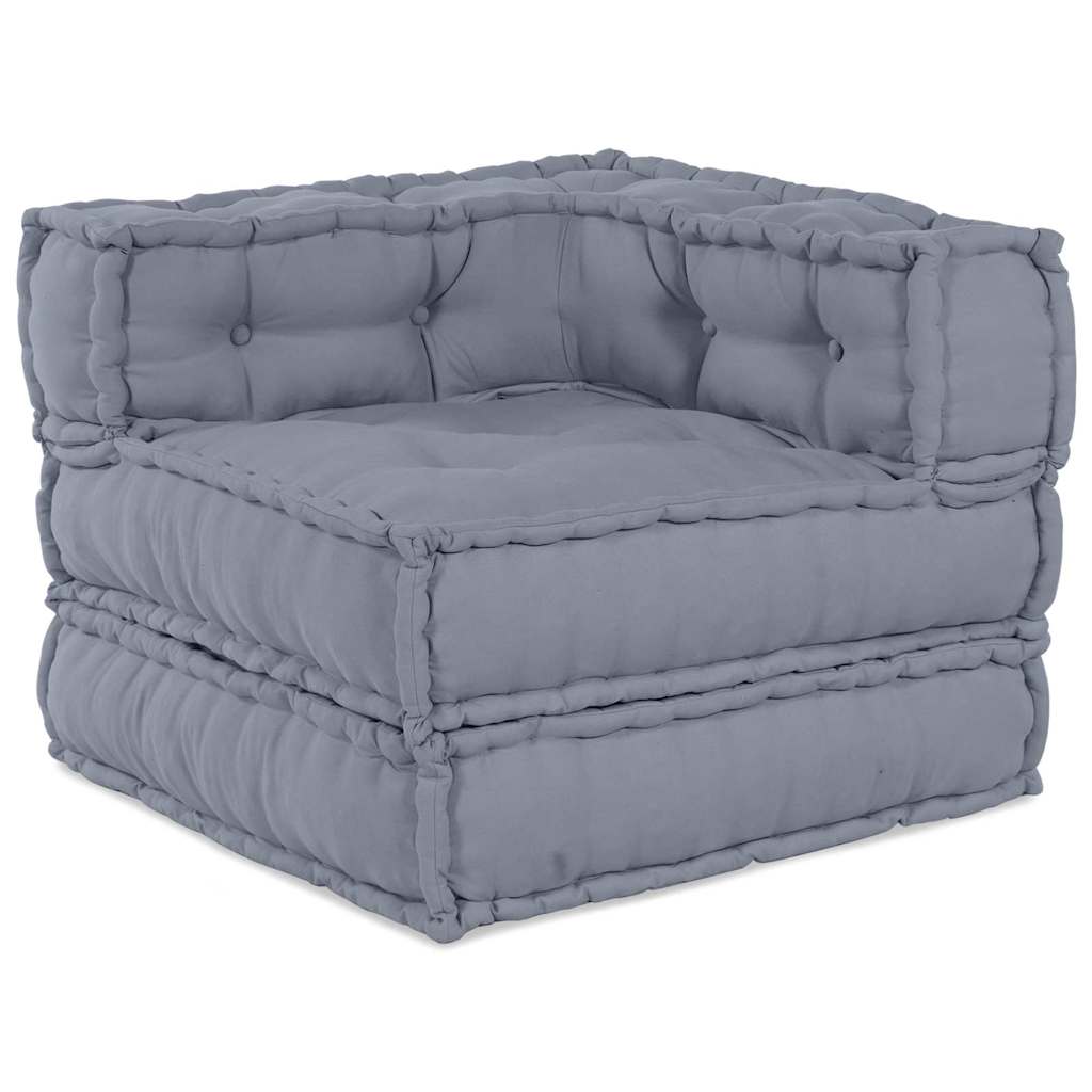 Modulares Sofa 3 pcs Grau Stoff