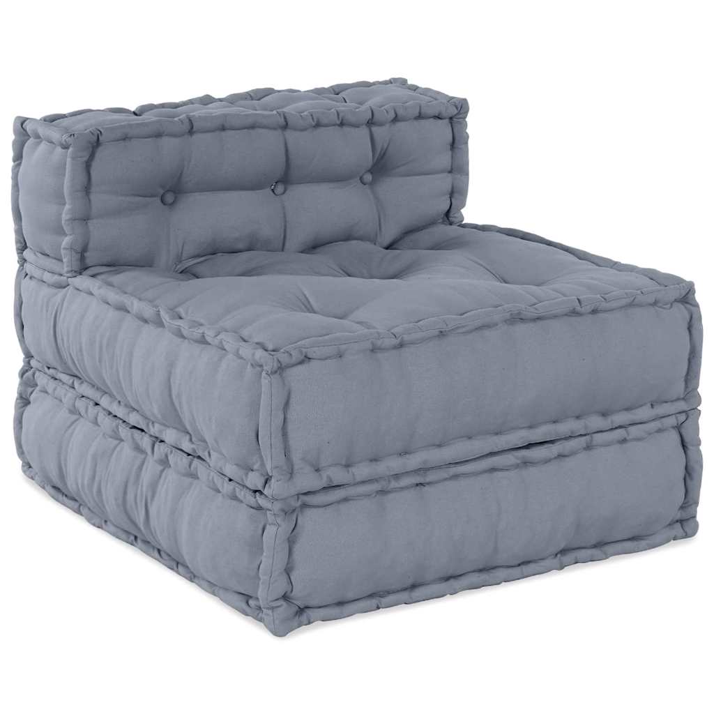 Modulares Sofa 4 pcs Grau Stoff