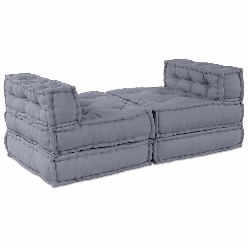 Modulares Sofa 4 pcs Grau Stoff