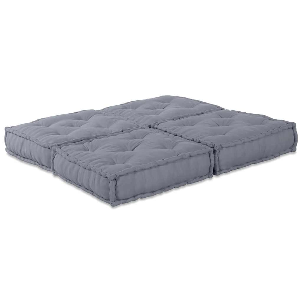 Canapé modulaire 2 pcs gris 140 x 70 x 36 cm tissu