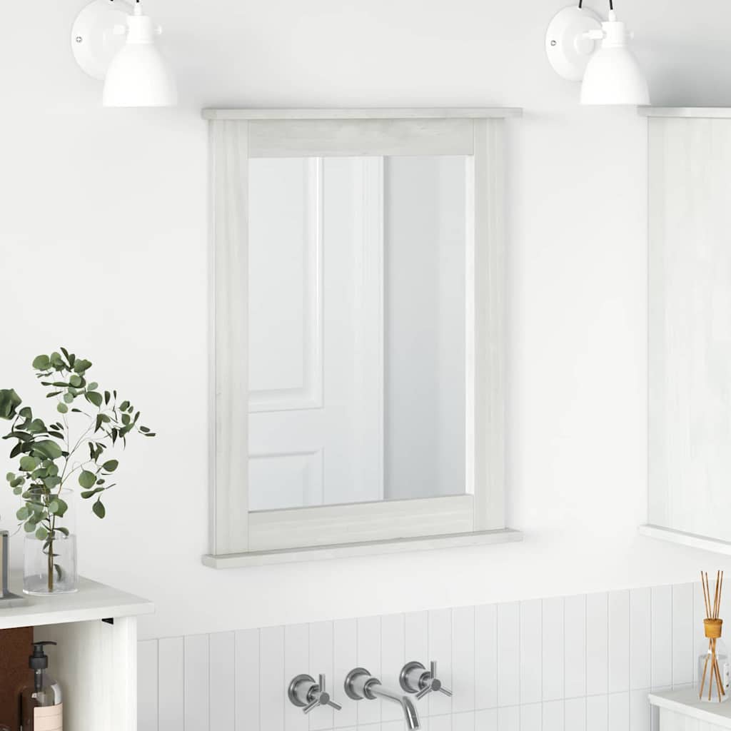 Mirror VIGO Antique White 55.5 x 5 x 70 cm Solid Pine