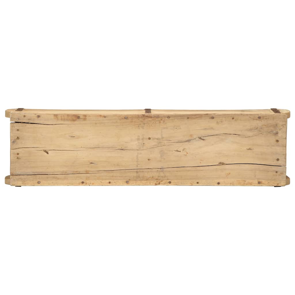 Tablett Braun 57 x 15 x 9 cm Massives upgecyceltes Holz