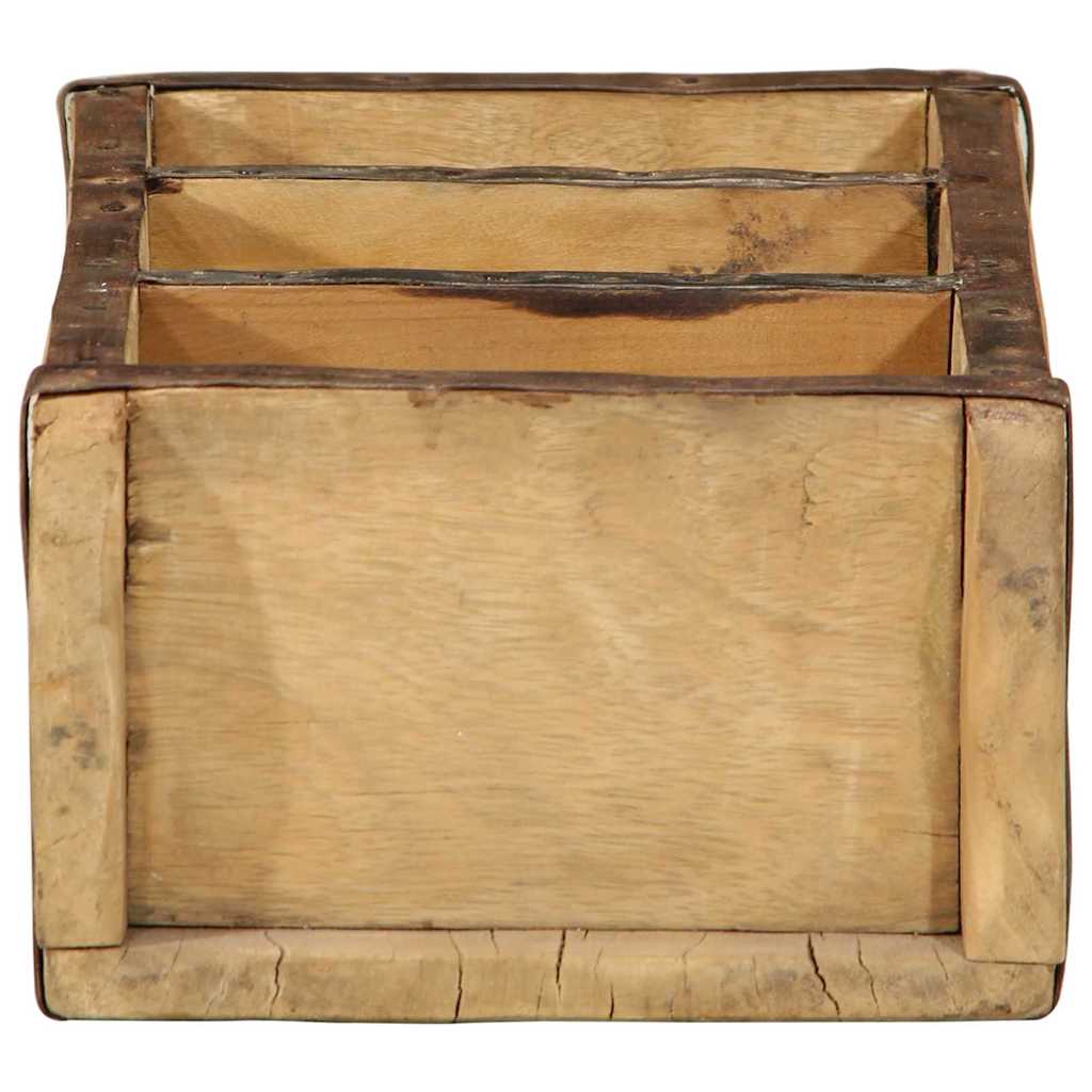 Tray 4 pcs Brown 30 x 14 x 9 cm Solid Reclaimed Wood