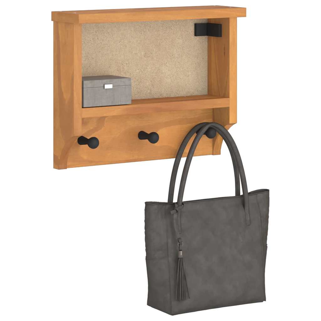 Porte-manteau mural SANDNES 45x12x35 cm Pin massif