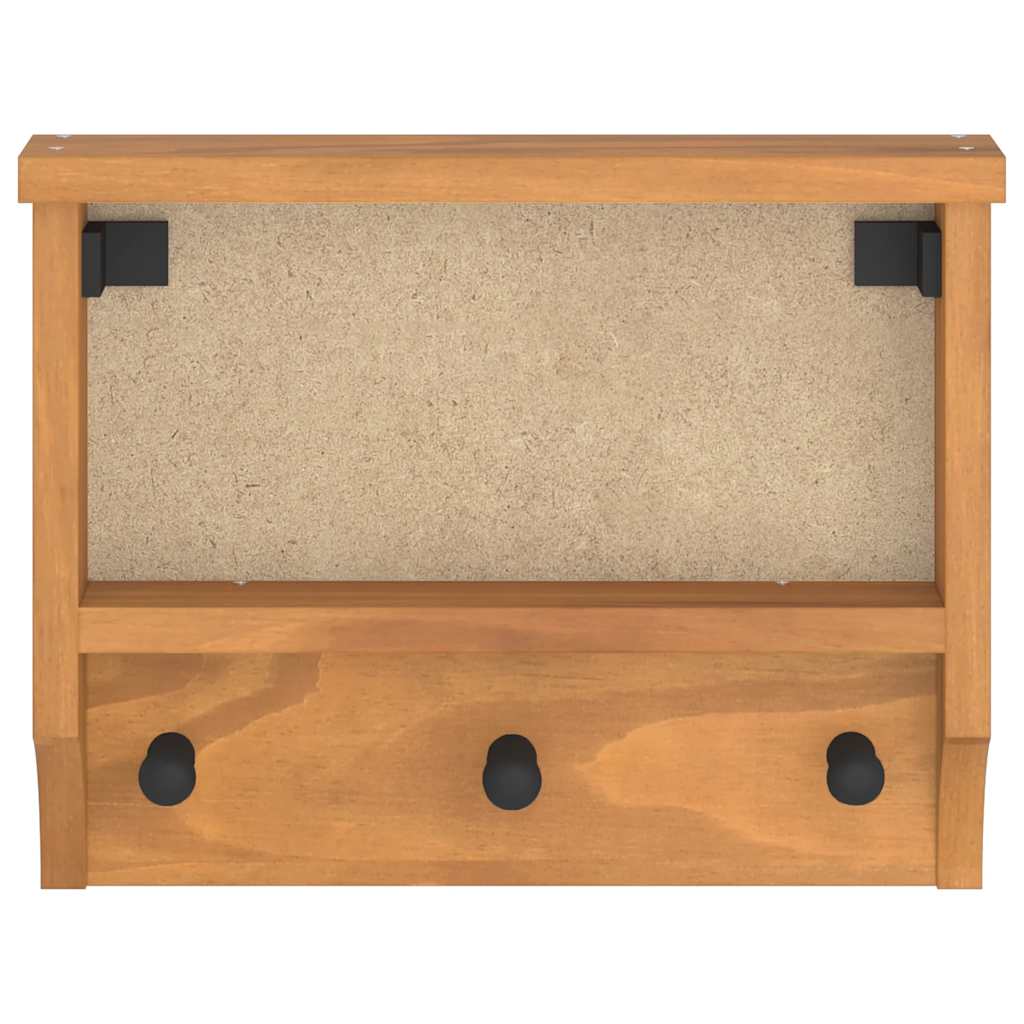 Porte-manteau mural SANDNES 45x12x35 cm Pin massif
