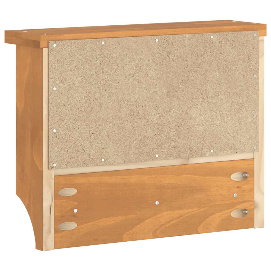 Porte-manteau mural SANDNES 45x12x35 cm Pin massif
