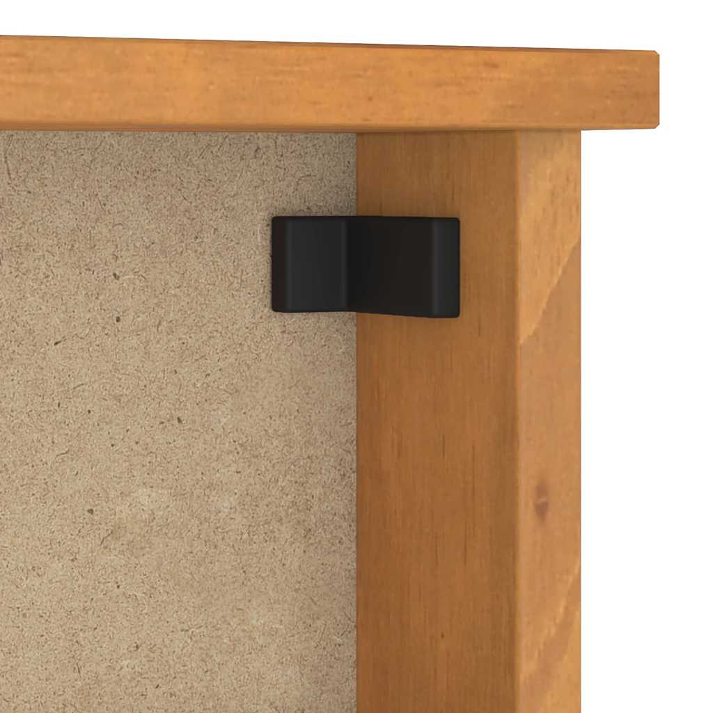 Porte-manteau mural SANDNES 45x12x35 cm Pin massif