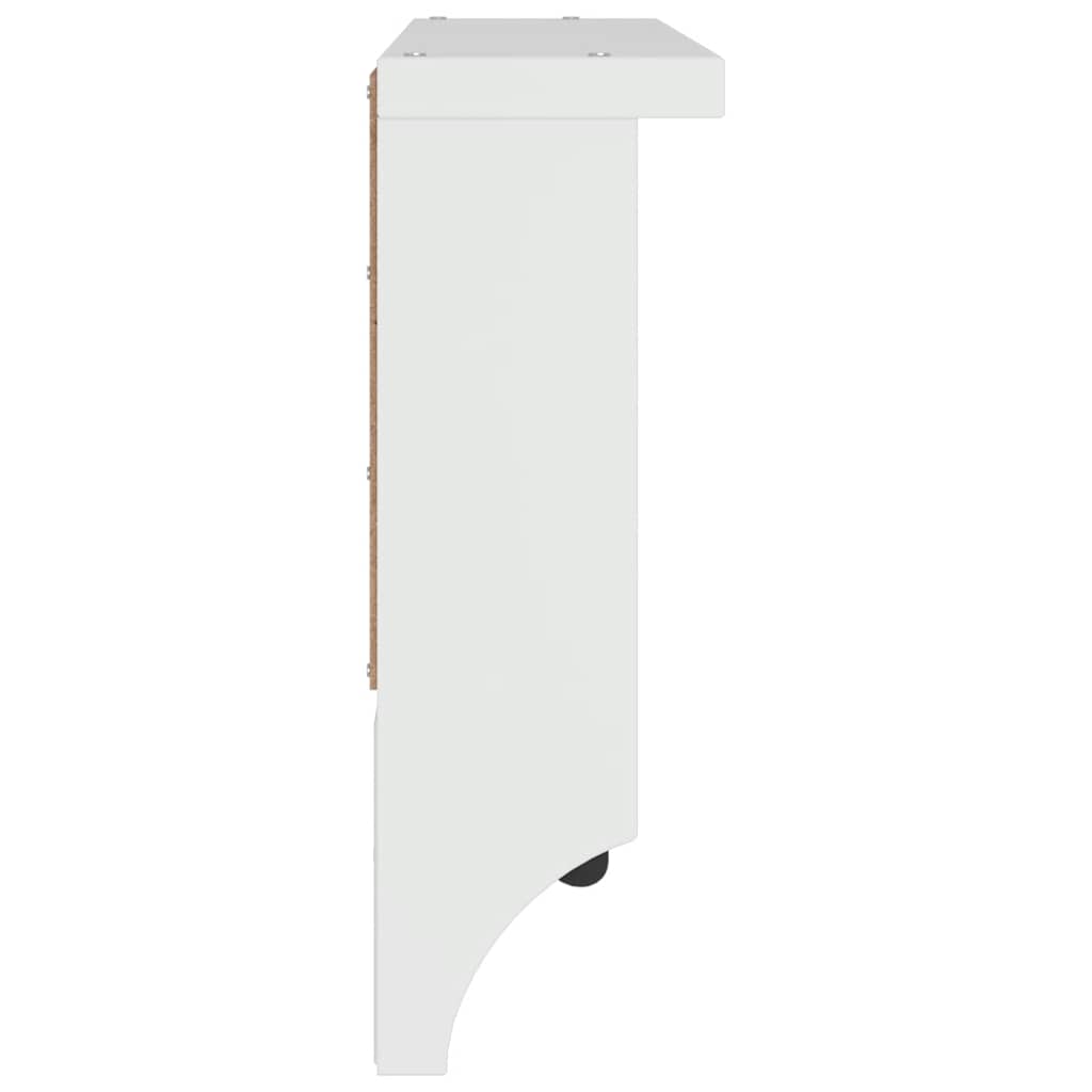 Wall Wardrobe SANDNES White 45x12x35 cm Solid Pine Wood