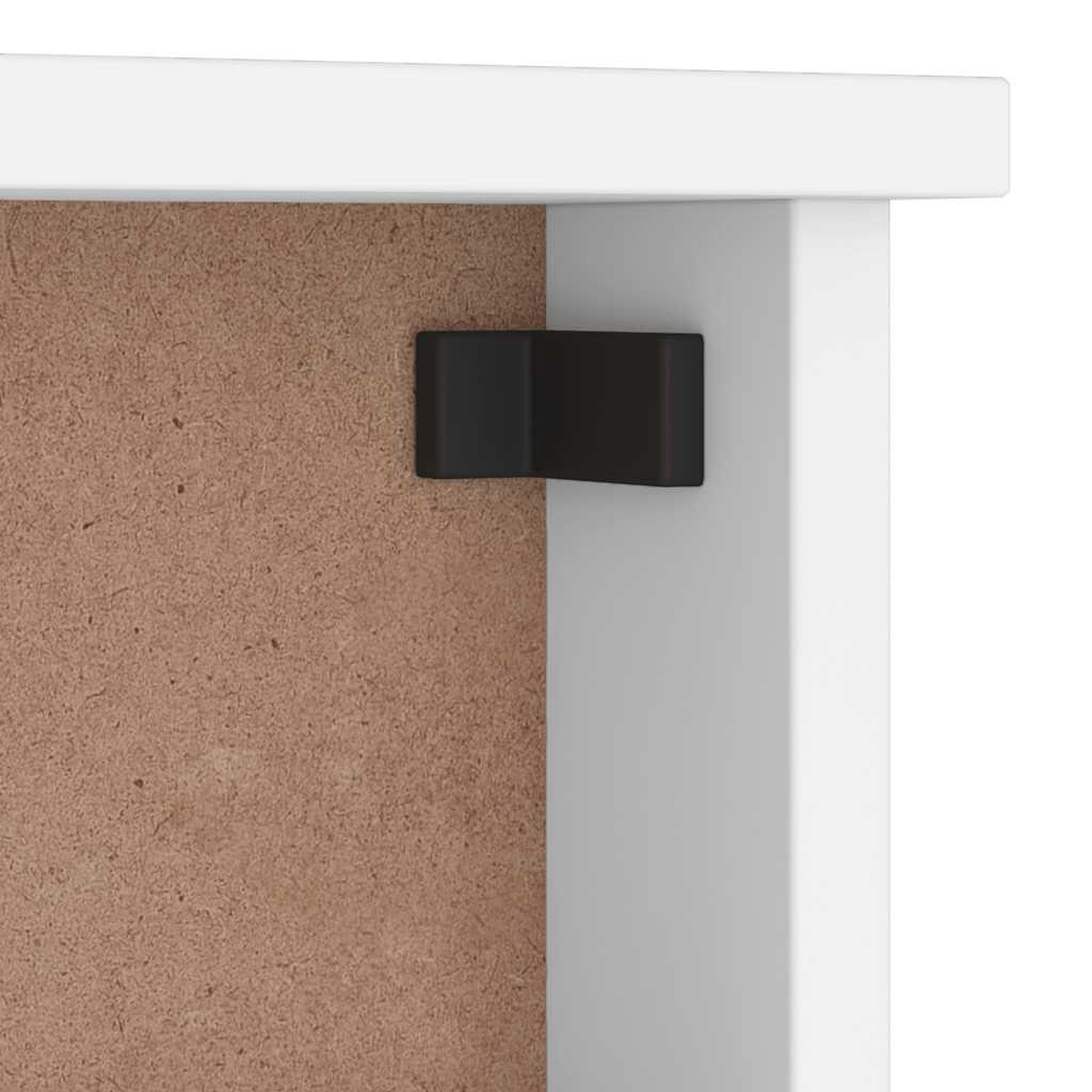 Wall Wardrobe SANDNES White 45x12x35 cm Solid Pine Wood