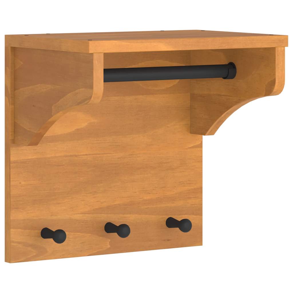 Wall rack SANDNES 43x30x42 cm Solid Pine
