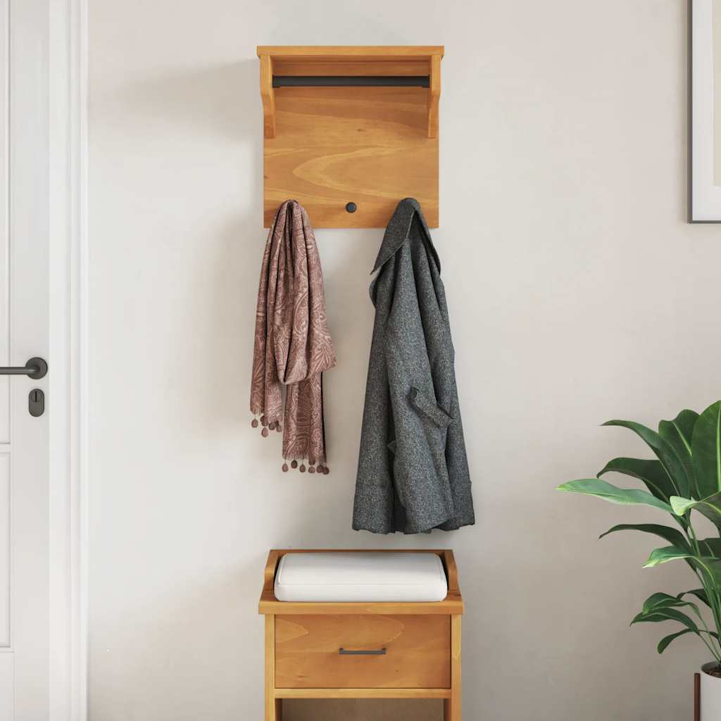 Wall rack SANDNES 43x30x42 cm Solid Pine
