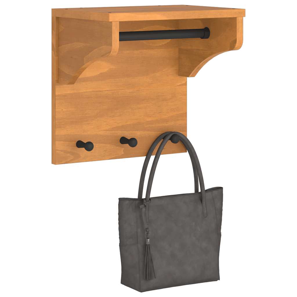 Wall rack SANDNES 43x30x42 cm Solid Pine