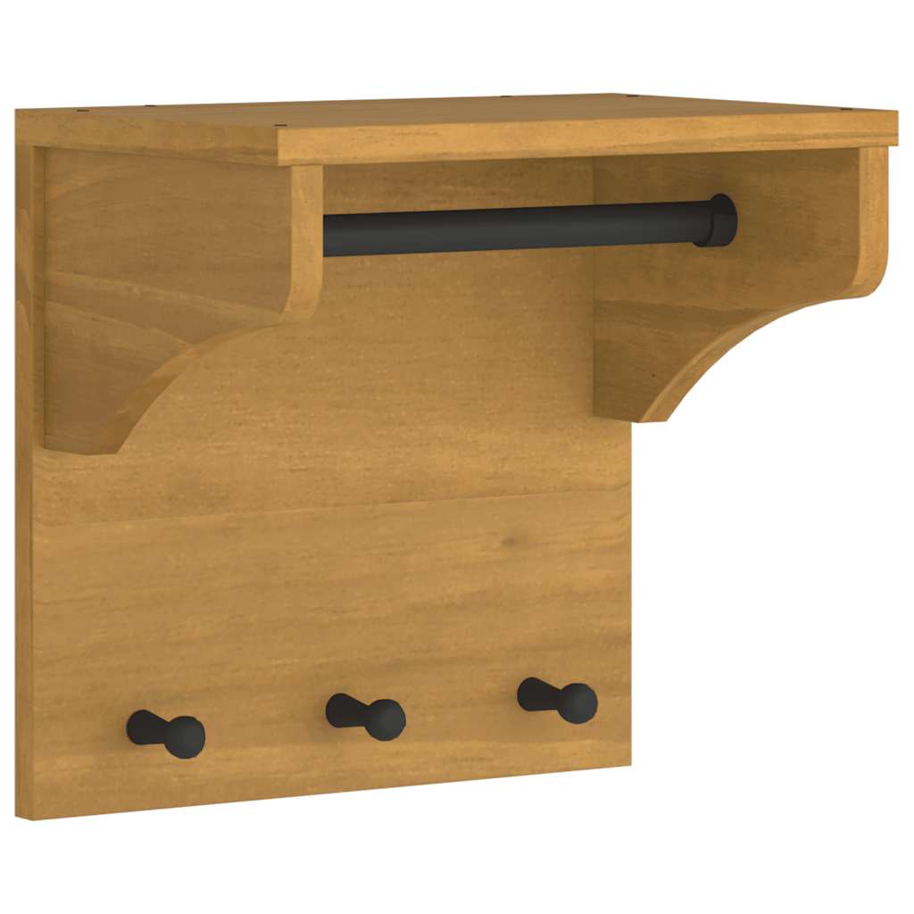 Wall rack SANDNES 43x30x42 cm Solid Pine