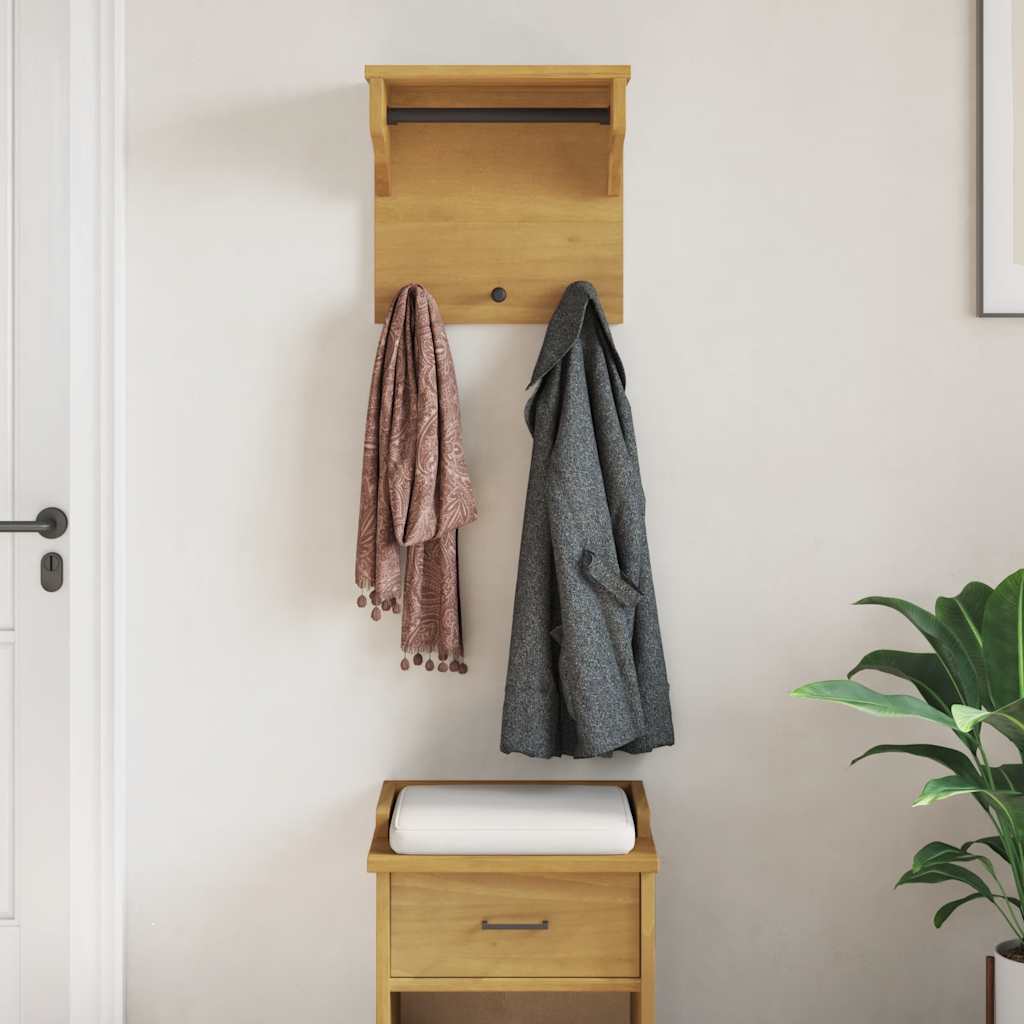 Wall rack SANDNES 43x30x42 cm Solid Pine