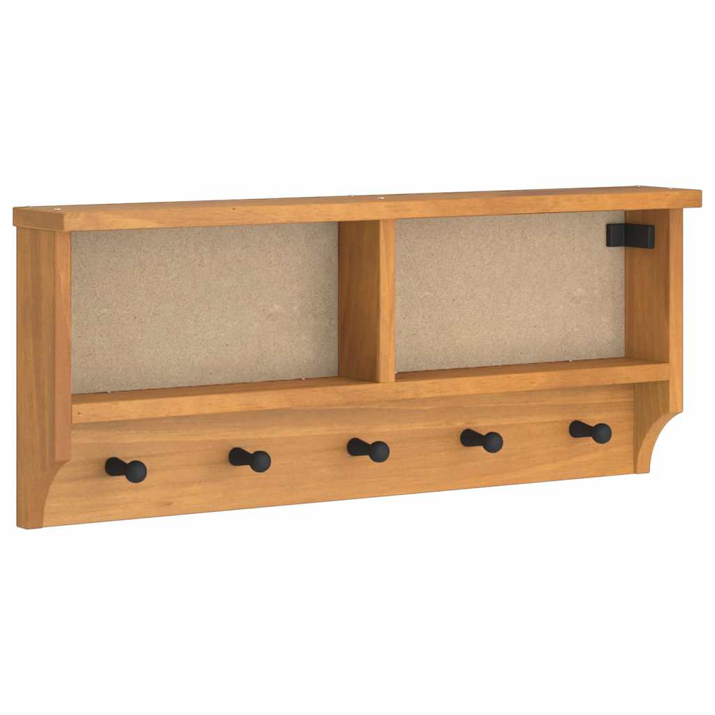 Wall-mounted coat rack SANDNES 87x12x35 cm Solid pine