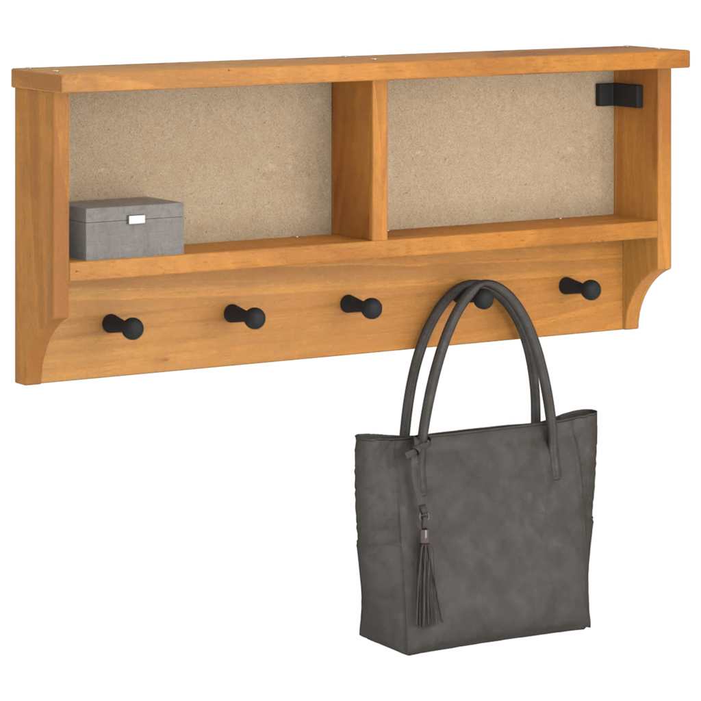 Wall-mounted coat rack SANDNES 87x12x35 cm Solid pine